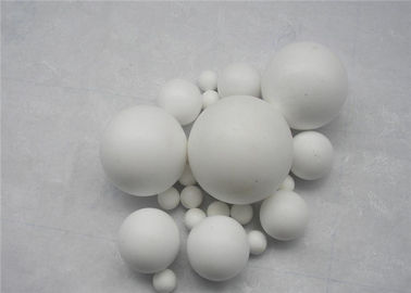 White Plastic Molded Parts  / Ptfe Solid Plastic Balls Coloured Customized
