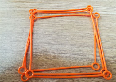 Silicone Rubber Die Cut Rubber Gaskets Rectangular Stand / Nostand Custom