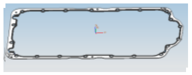 Carter Engine Gasket Oil Pan Aem Black Engine Repair Parts