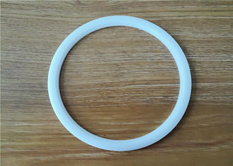 High Performance Ptfe O Ring Seal , White PTFE Gasket Anti High Temperature