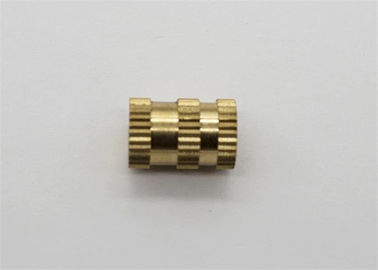 M1 - M12 CNC Turning Machined Metal Parts Brass Kunrled Insert Nut